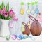 24 PCS Easter Eggs Hanging Ornaments, Buffalo Plaid Dots Easter Hanging Eggs Decorations, Colorful Decorative Baubles Ornaments, Spring Farmhouse Tree Ornaments Basket Filler Decor